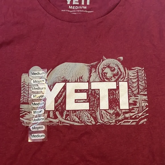 Yeti bear graphic t-shirt - Picture 2 of 4